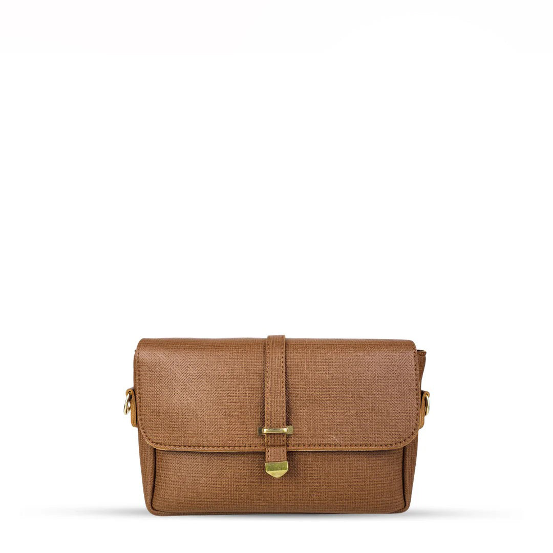 Sparkle Brown women's shoulder bag in brown by Bag X