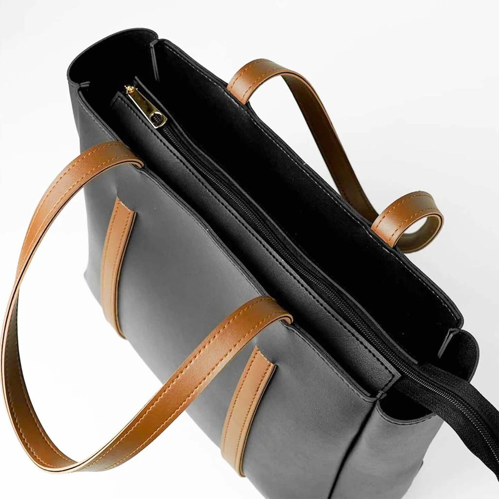 Iris Black - Leftover women's tote bag in black by Bag X