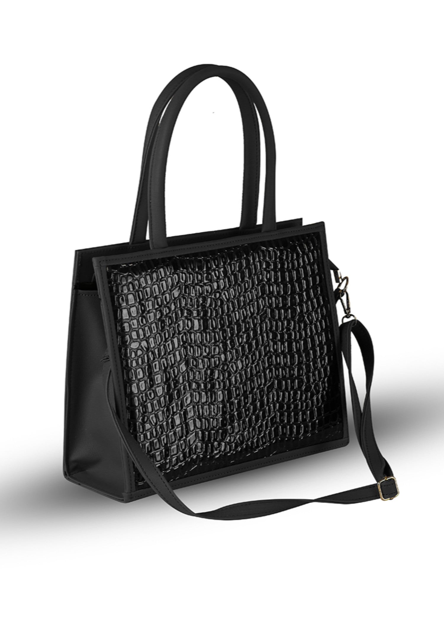 Kiara Black women's shoulder bag in black by Bag X