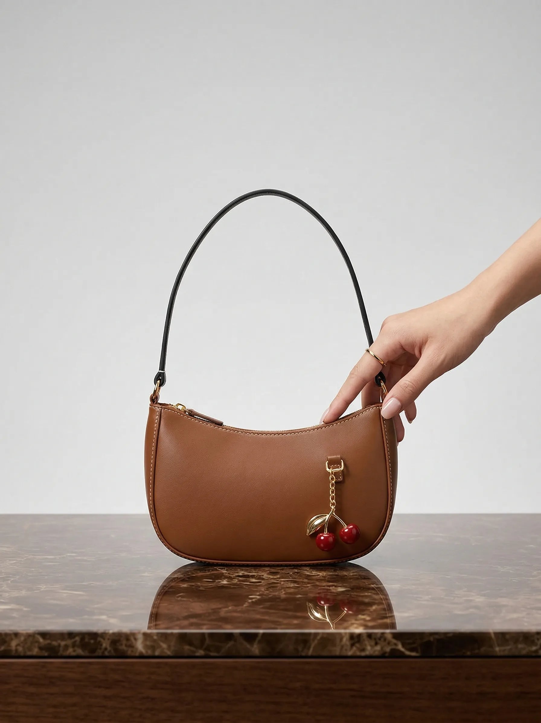 Cocoa & Crimson Duo women's crossbody bag in classic by Bag X
