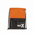 Drift Orange/black women's shoulder bag in black by Bag X