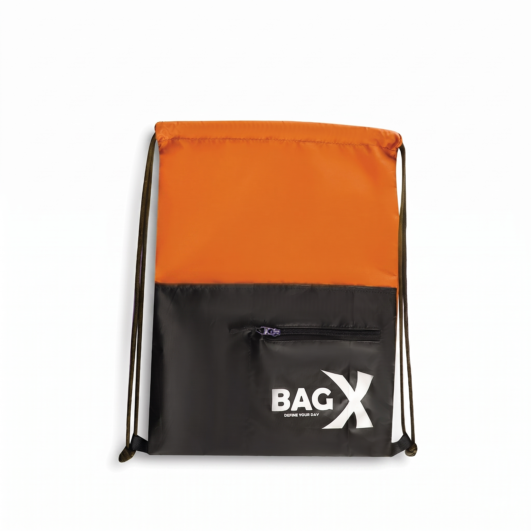 Drift Orange/black women's shoulder bag in black by Bag X