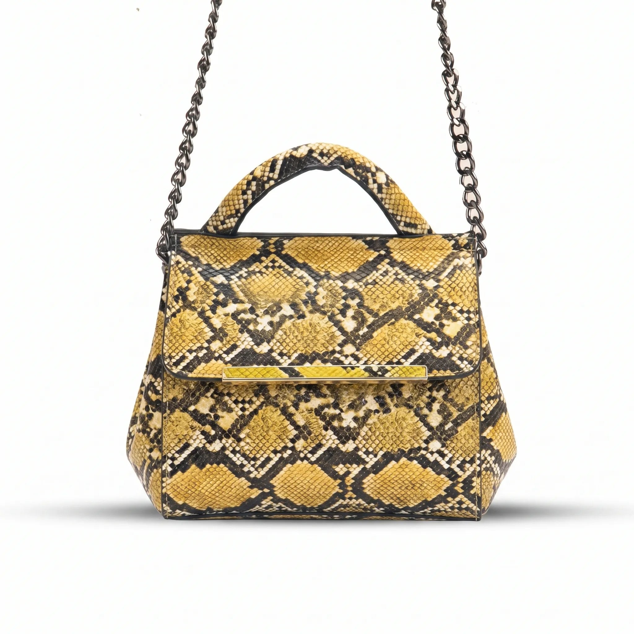 Venom Yellow women's crossbody bag in yellow by Bag X