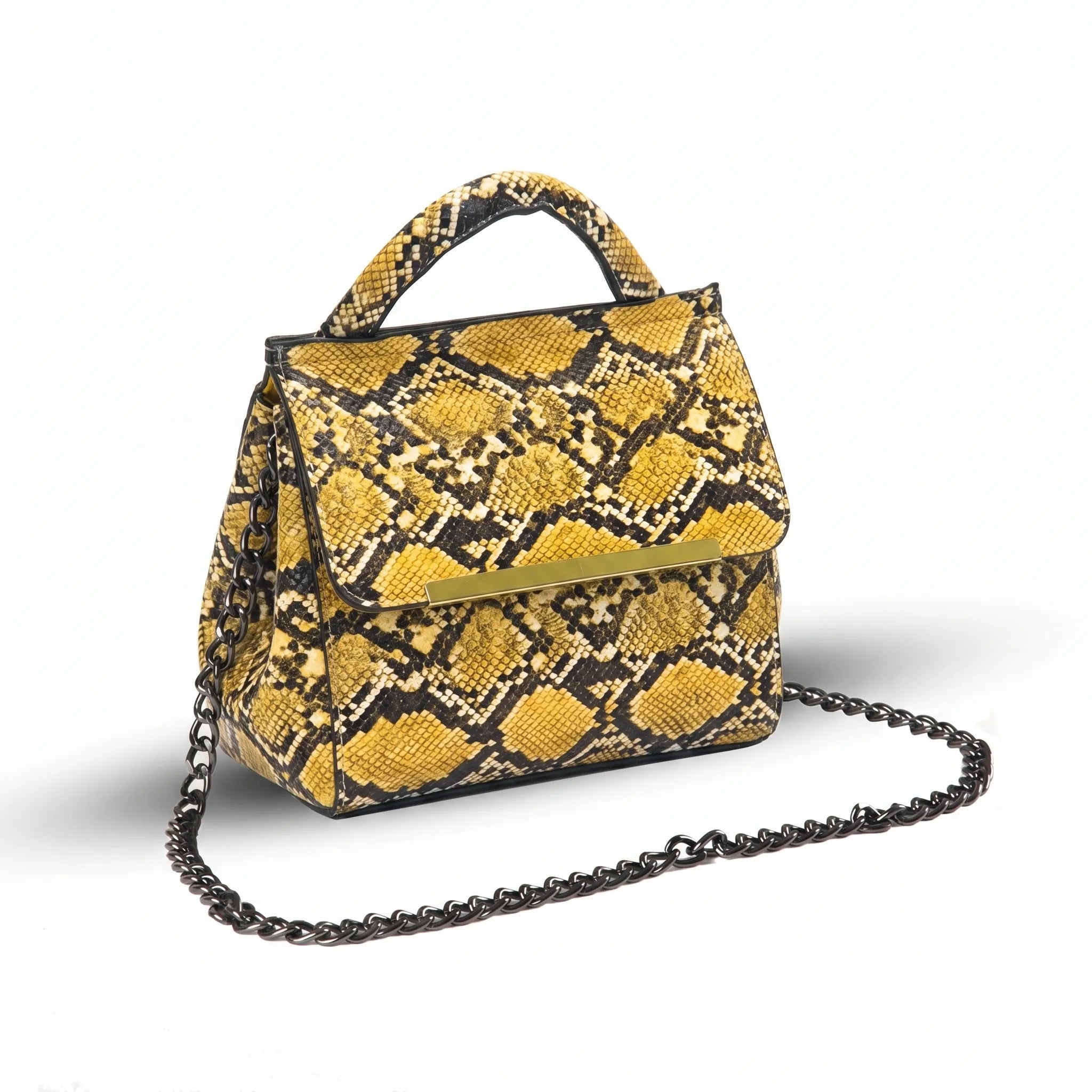 Venom Yellow women's crossbody bag in yellow by Bag X
