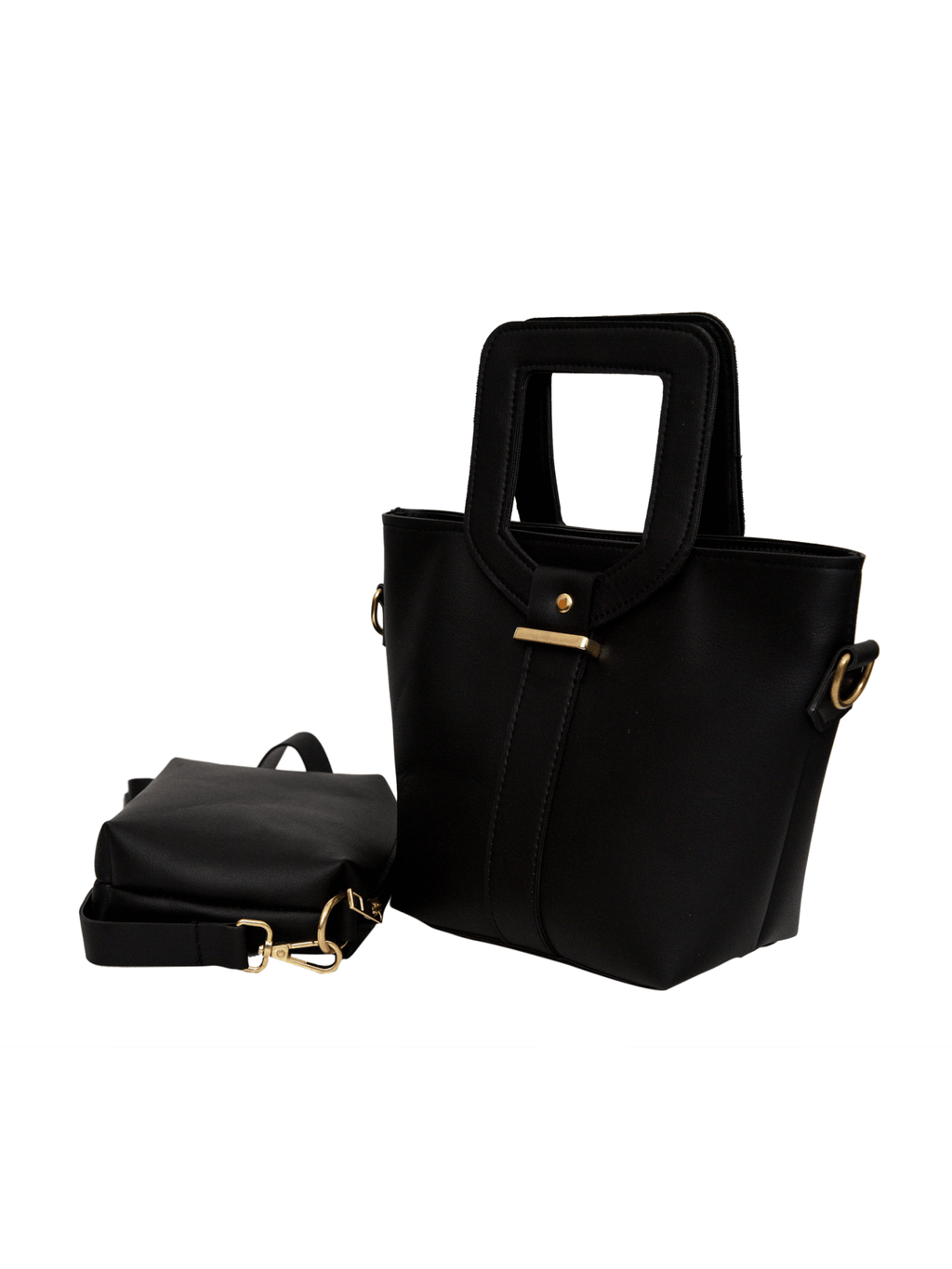 Voyage Black women's shoulder bag in black by Bag X