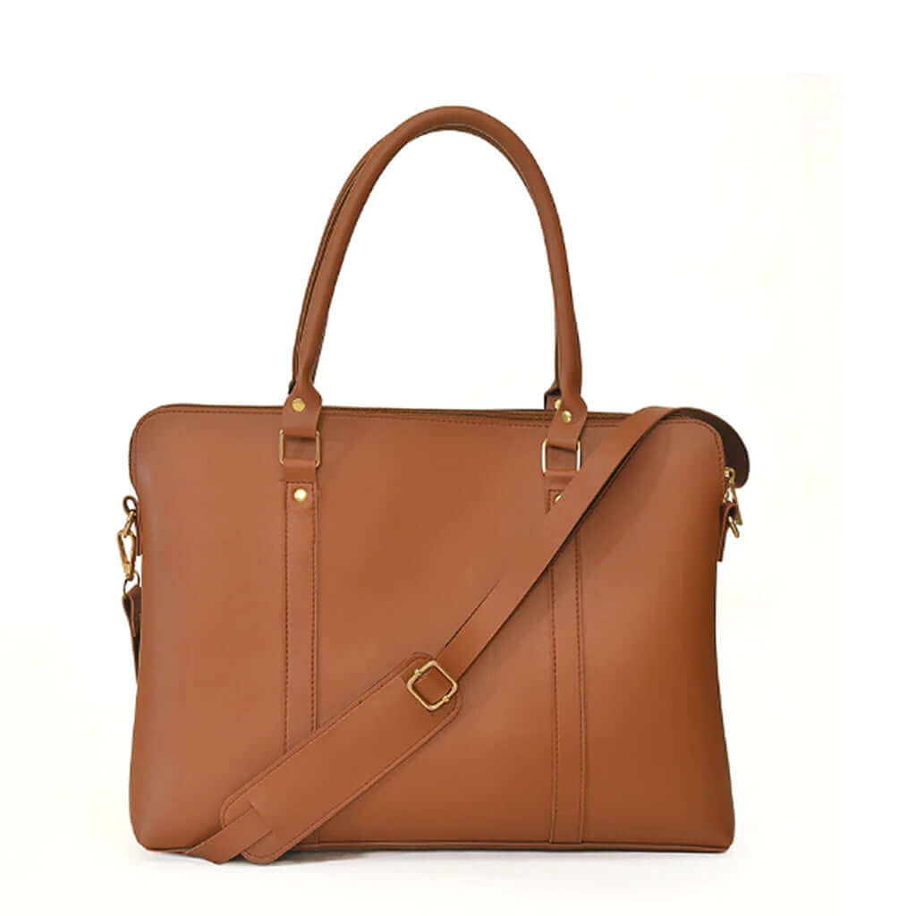 Xerox Brown women's laptop & office bag in brown by Bag X