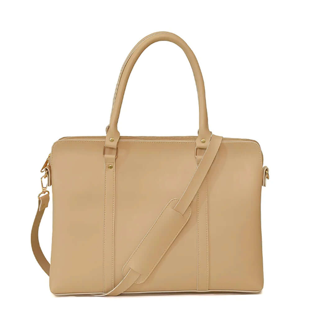 Xerox Beige women's laptop & office bag in beige by Bag X